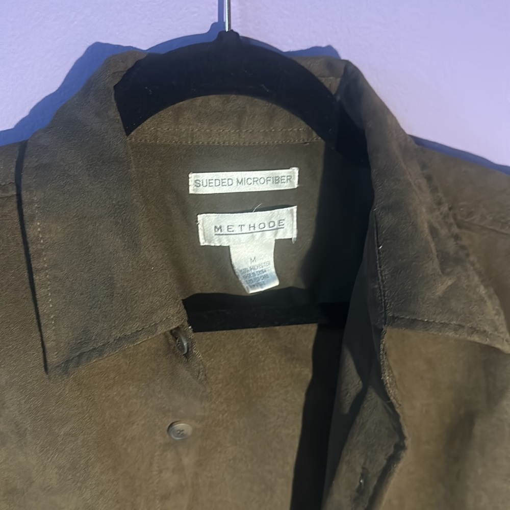 🌷2/10🌷Brown mens button up medium